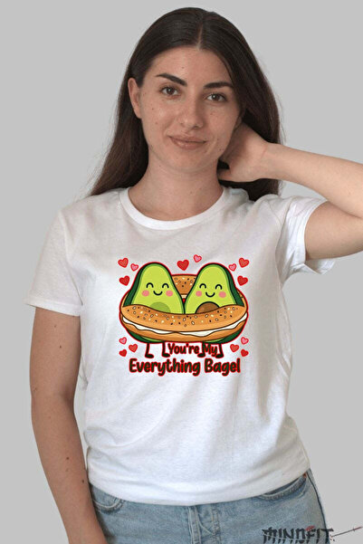 GILDAN Tricou Valentine's Day Cuplu - You're My Everything Bagel Dama