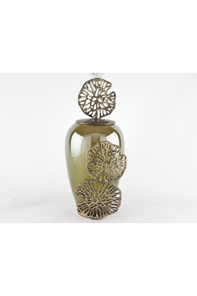 Mikasa Moor Yeşil Cam Nergis Figürlü Obje 44x20cm