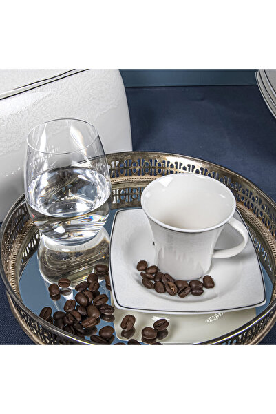 Güral Porselen طقم قهوة كارولين 12 قطعة لـ 6 أشخاص 5906