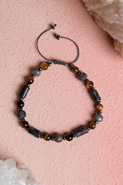 OSMANLI DOĞAL TAŞ Certified Tiger's Eye, Hematite, Spectrolite, Labradorite S...