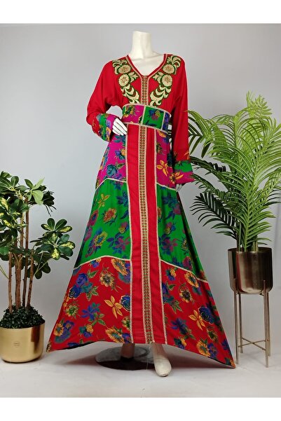 ASIAN Women's jalabiya with a luxurious design and vibrant colors – elegant e...