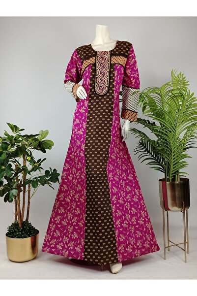 ASIAN Luxury women's jalabiya with a modern heritage design – harmonious colo...