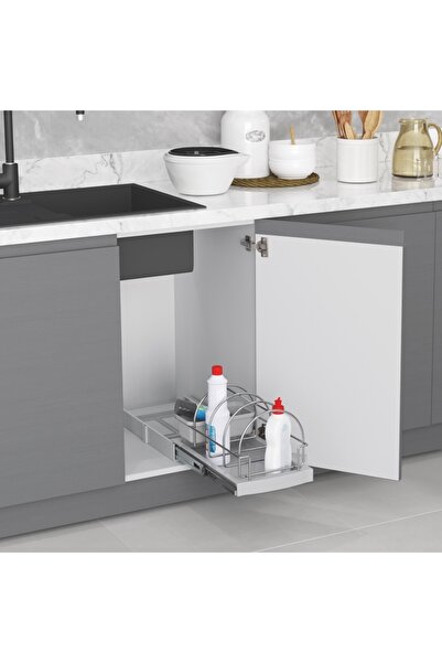 STARAX Teleskopik Raylı Taşıyıcı Ünite - 245 mm - Gri - Antrasit