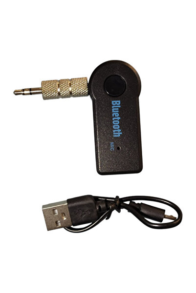 Home Aux Girişli Bluetooth Ses Alıcı Araç Kiti - Mikrofonlu Kablosuz Ses Akta...