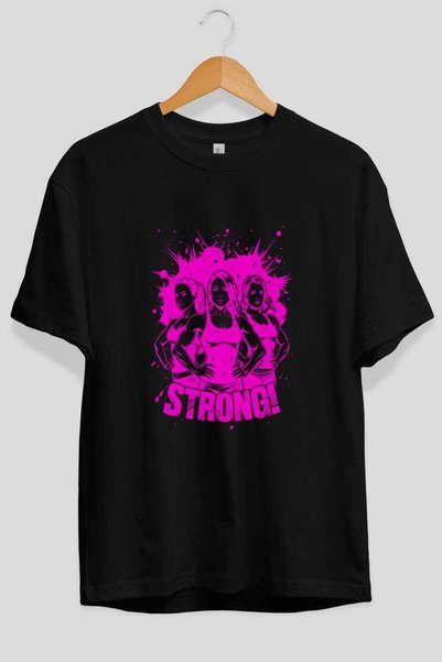 Ankhises Gym, Sports, Fitness 34 Pre-Printed Black Oversize T-Shirt Men's Women's Cotton Crew Neck T-Shirt