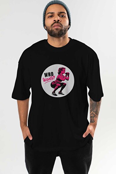 Ankhises GYM, Sport, Fitness Seria 54 față cu imprimeu supradimensionat trico...