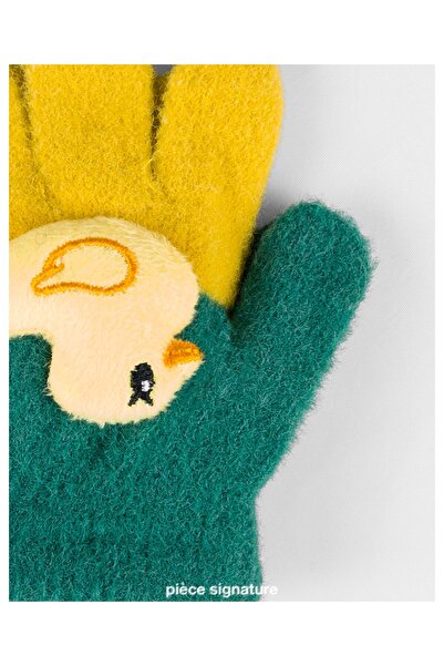 PIECE SIGNATURE Soft Children's Gloves with Cute Duck Accessories (1-3 Years ...