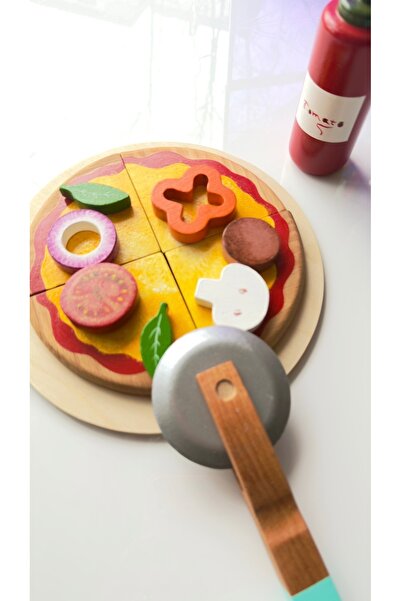 BİLMİŞ ÇOCUK Ahşap Pizza Seti
