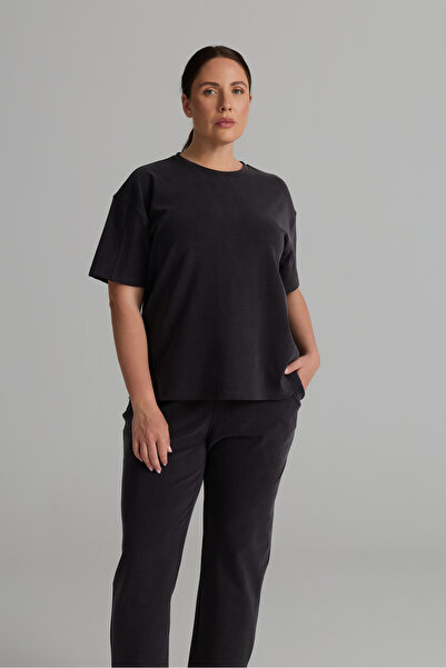 Hays Kadın Plus Size Soft Touch Kısa Kollu Tshirt
