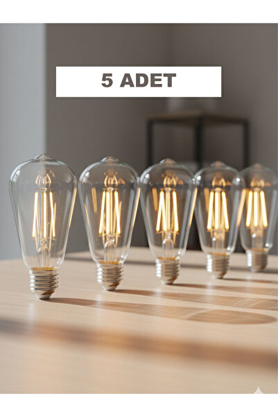 ORBUS 6W Clear LED Filament Ampul E27 2700K Sıcak Işık 600Lm