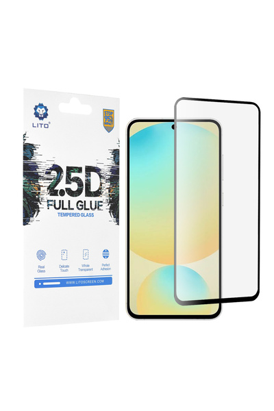 Lito Folie sticla Samsung Galaxy S24 FE 2.5D Full Glue, negru