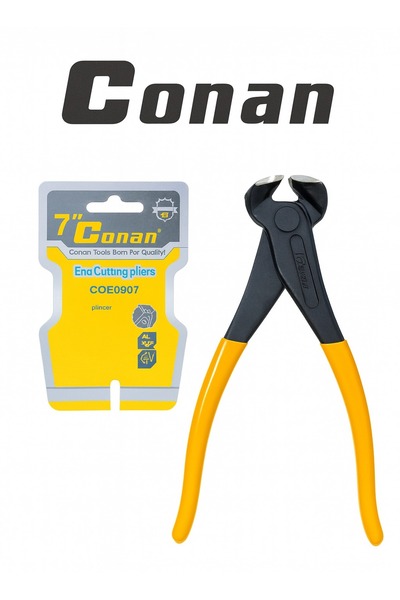 CONAN 7" End Cutting Pliers – Model COE0807 – Cr-V Steel, Precision Nail & Wi...
