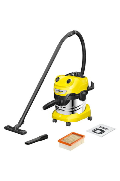 Karcher dry/wet, bagless, 1000W, black/yellow, 20l