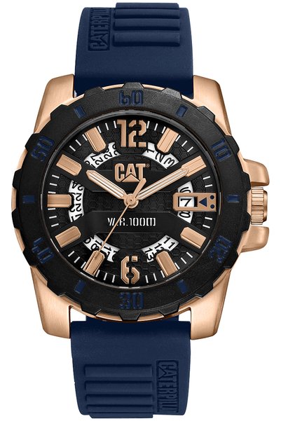 Caterpiller Steel Barricade Blue Rose Gold