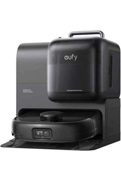 eufy 20.000 Pa Mop cu rola Statie de golire si spalare automata Negru