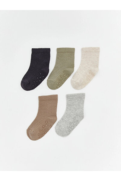 LC Waikiki LCW Baby Anthracite Момчешки чорапи, 5 чифта