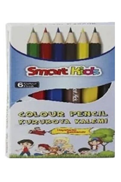 Smart Kids 2966 6’lı Kısa Kuru Boya Kalemi