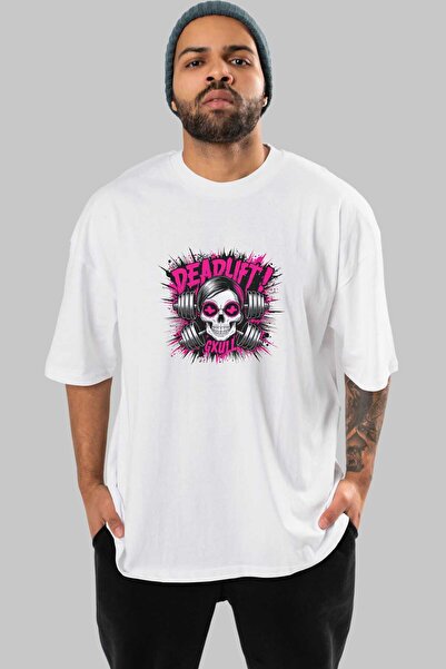 Ankhises تي شيرت GYM، الرياضة، اللياقة البدنية سلسلة 93 front مطبوع قصة فضفاض...