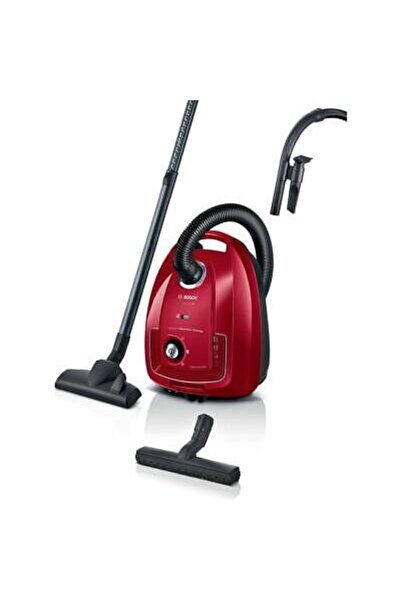 Bosch with bag 600 W 4 L BGD38RD1H Series 4 Red