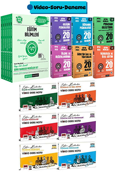 Pegem Akademi Yayıncılık KPSS Eğitim Bilimleri Tüm Dersler Soru Bankası Modül...
