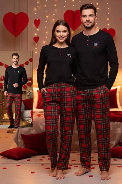 ELİTOL Men's Valentine's Day Pajama Set