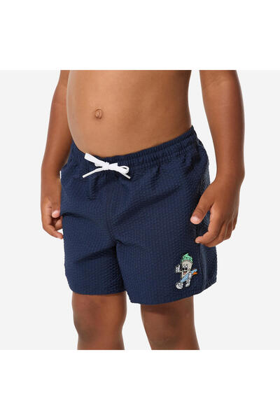 Decathlon Çocuk Kısa Deniz Şortu - Lacivert - 100