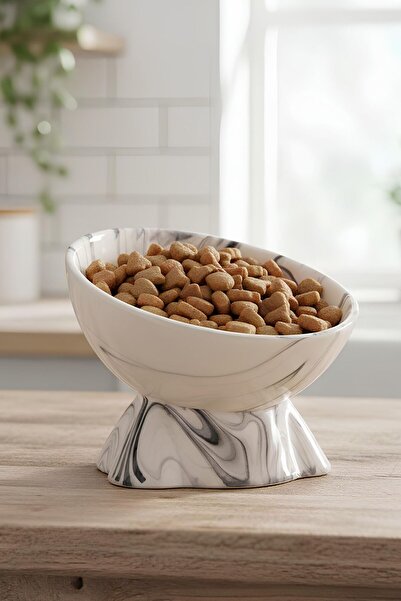 Pawicci Seramik Mama Kabı – Kedi ve Köpekler için Sağlıklı Mama Kasesi - Yüks...