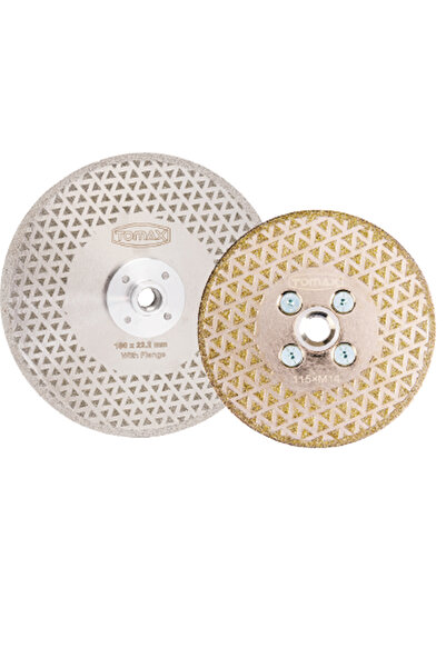 Tomax ELEKTROLİZE ELMAS KESİCİ 115x22,2 mm (FLANŞLI)