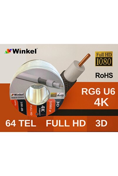 Winkel 64 TEL MAKARALI İTHAL ANTEN KABLOSU 100 METRE