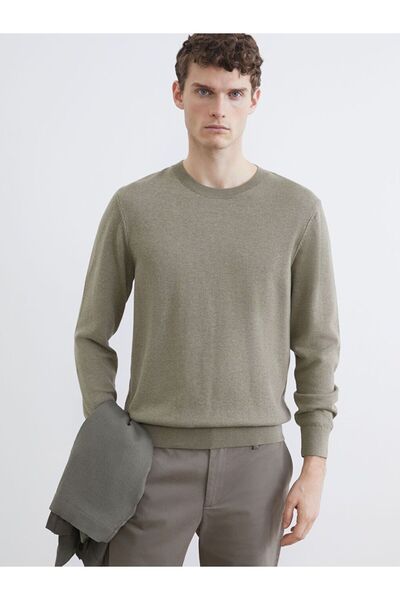 LC Waikiki Southblue Crew Neck Men's Knitwear Sweater