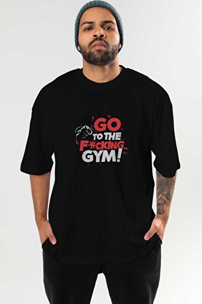 Ankhises GYM, Αθλητισμός, Fitness 56 μπροστινό τυπωμένο μαύρο μπλουζάκι Overs...