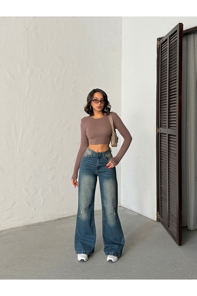 blue wings denım co. Τζιν παντελόνι ισπανικού στυλ με τεχνολογία DİZ PENSLİ