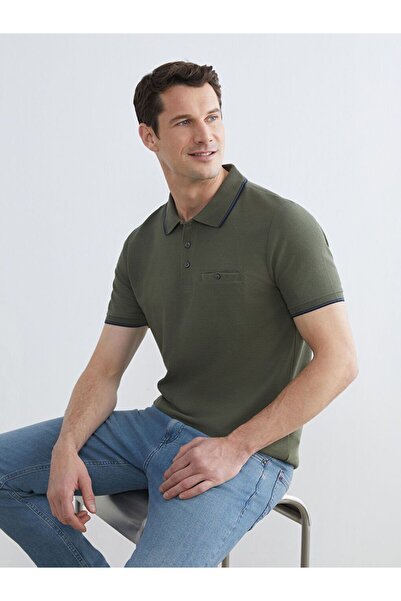 LC Waikiki Lcwaikiki Classic Polo Neck Men's Textured T-Shirt