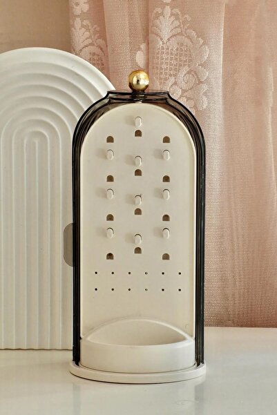 LeylArt Organizator de bijuterii Stella 360 cu suport rotativ Organizator de ...