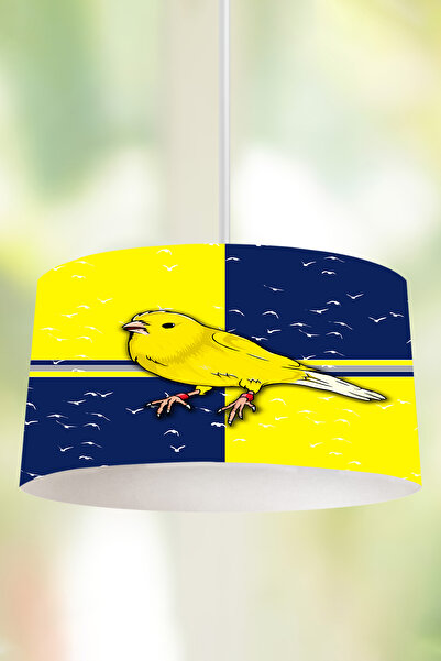 BelezaHome Sarı Lacivert Kanarya Temalı Çocuk Odası Avizesi