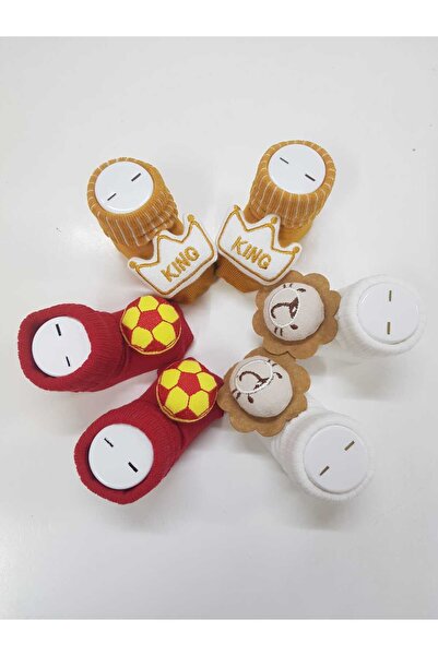 Bumbo 3lü aksesuarlı bebek çorap