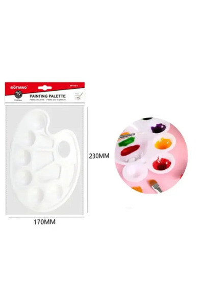 MOTARRO Painting Plate MP145-8, Durable Paint Palette for Acrylic, Oil & Wate...