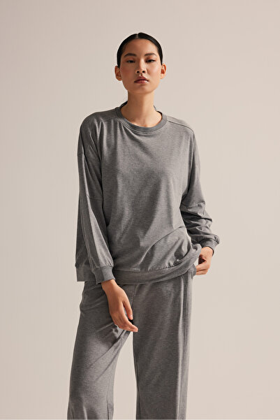 Hays Kadın Pamuklu Uzun Kollu Pijama Üstü