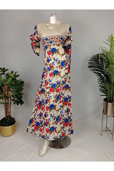 ASIAN جلابية أزهار نسائية بنقوش وردية ناعمة – تصميم أنيق وقَصّة مريحة للاستخد...