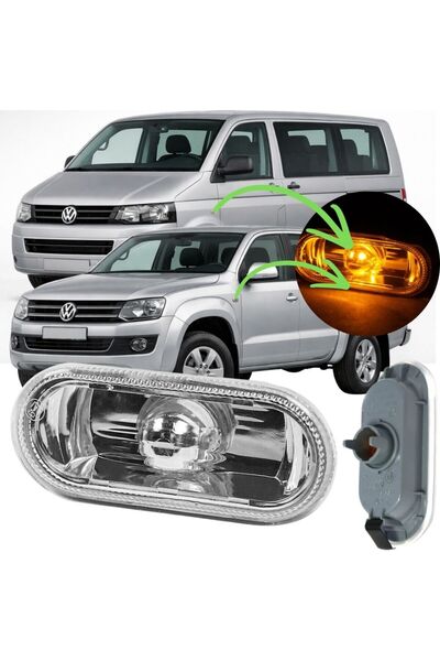 ZETOTO Volkswagen Transporter Caravelle T5–T5.1 Amarok Çamurluk Sinyali 1 Adet