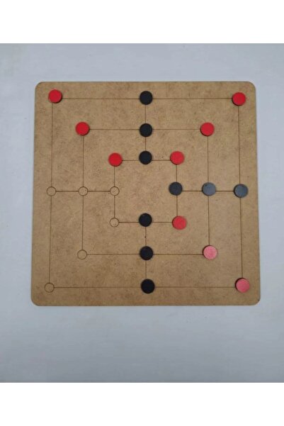NETWORK ART Ahşap 9 Taş Zeka Akıl Mantık Strateji Oyunları