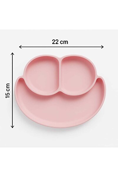 CKM silikon طبق طعام مفرغ من الهواء مكون من 3 أقسام