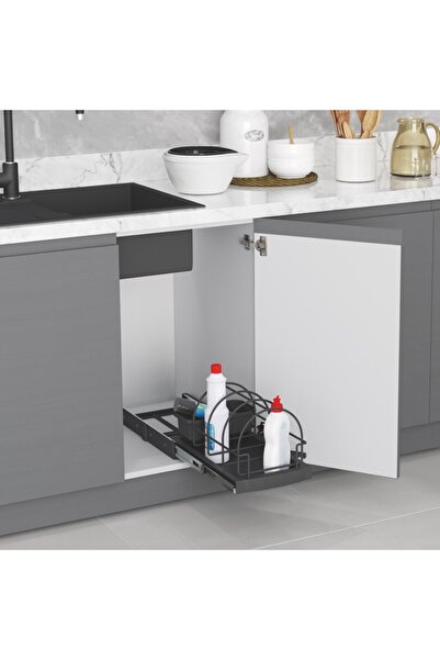 STARAX Teleskopik Raylı Taşıyıcı Ünite - 245 mm - Antrasit