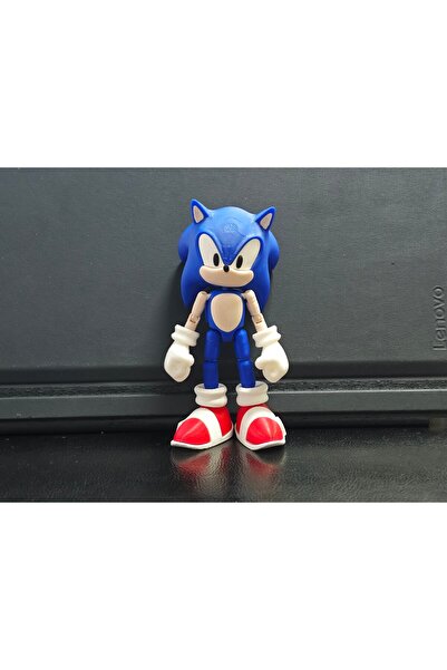 Modellio3D Sonic Eklemli Figür (3D Baskı, Boyasız – Tek Renk Baskı)