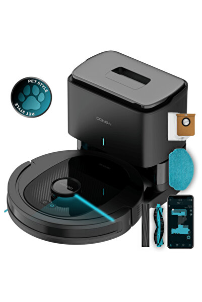 CECOTEC Conga 8490 Ultimate Ultra, 4 in 1, 7000 Pa, Laser, Autonomie 170 minu...