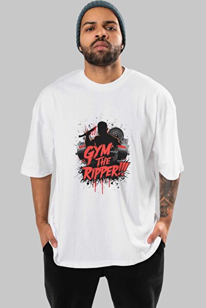 Ankhises تي شيرت GYM، الرياضة، سلسلة اللياقة البدنية 36 front مطبوع قصة فضفاض...