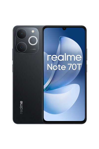 realme Note 70T 64GB 4GB RAM Dual SIM Obsidian Black