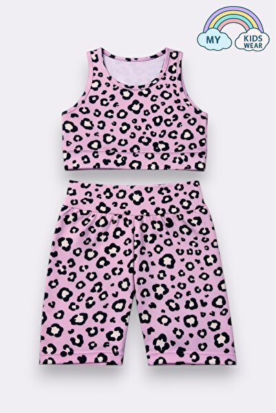 My Kids Wear Girl's Multi-Purpose Patterned Swimsuit & Sports Set 12441