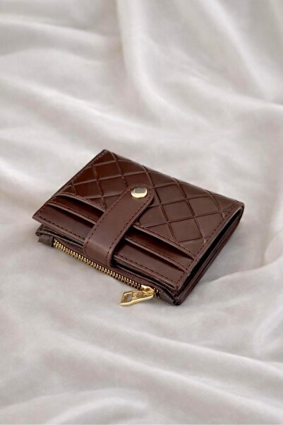 Madamra Kahverengi Kadın Kapitone Kadın Cüzdan – Şık, ve Fonksiyonel