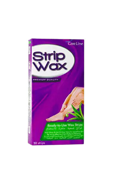 Careline مجموعة شرائط شمع الصبار للعناية بالبشرة (20 شريطًا)